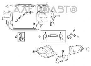 Protecția arcului lateral stânga pentru Dodge Grand Caravan 11-20