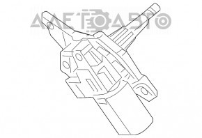 Matura trapezoidală cu motor pentru spatele Dodge Grand Caravan 11-20