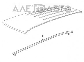 Capota dreapta a acoperisului Dodge Grand Caravan 11-20