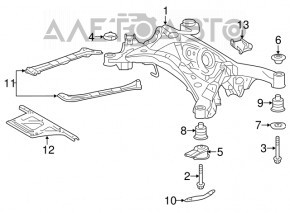 Подрамник задний Lexus IS 14-20