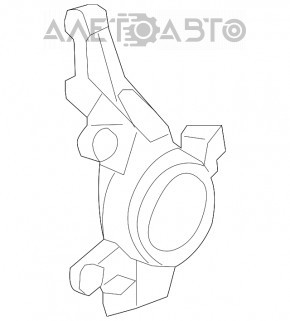 Butucul roții față dreapta Honda CRV 12-16 cu capac de protecție