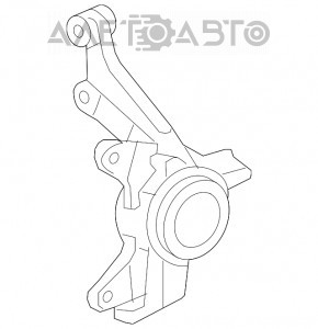 Butucul roții față dreapta Honda HR-V 16-22 cu capac de protecție.