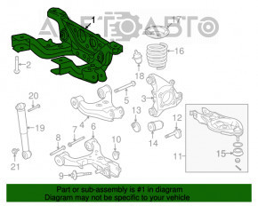 Подрамник задний Toyota Sequoia 08-16