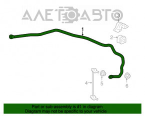 Stabilizatorul frontal pentru Honda HR-V 16-22