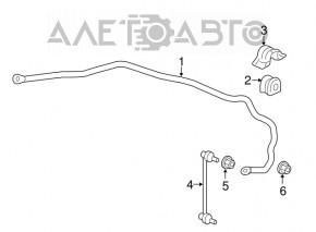 Stabilizatorul frontal pentru Honda HR-V 16-22