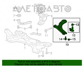 Рычаг нижний передний правый Honda HR-V 16-22 OEM