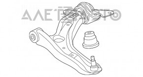 Maneta inferioară frontală stângă Honda CRZ 11-16