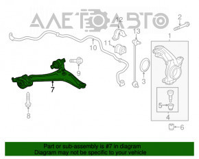 Рычаг нижний передний левый Honda Accord 13-17 OEM