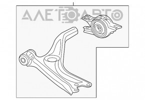 Maneta inferioară frontală stângă Honda Accord 18-22 nouă originală OEM