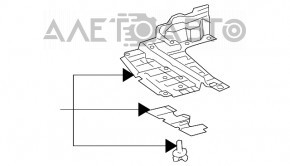 Protecția motorului dreapta pentru Toyota Prius 2004-2009