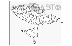 Защита двигателя передняя Lexus IS250 IS300 IS350 06-13