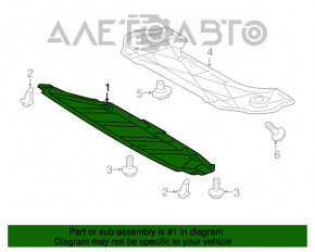 Protecție motor față Lexus RX400h 06-09, suport rupt.