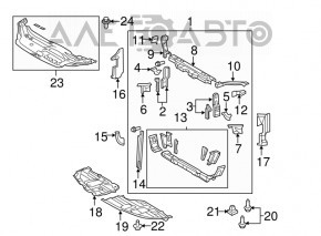 Protectie motor dreapta Toyota Avalon 05-12 nou original OEM