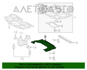 Protecție motor spate pentru Lexus IS250 IS350 06-13