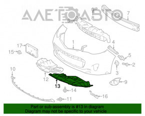 Protecția motorului stânga pentru Toyota Avalon 13-18, nou, original