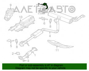 Кронштейн глушителя задний правый Dodge Dart 13-16 2.0 2.4