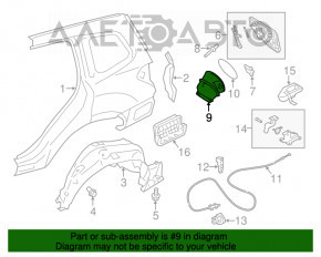 Корпус лючка бензобака Subaru Forester 14-18 SJ