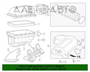 Contor de aer Jeep Grand Cherokee WK2 11-21 3.6