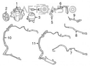 Pompa de direcție asistată pentru Chrysler 200 11-14 2.4 4-viteze