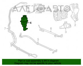 Rezervorul de direcție asistată Chrysler 200 11-14 2.4 4-viteze