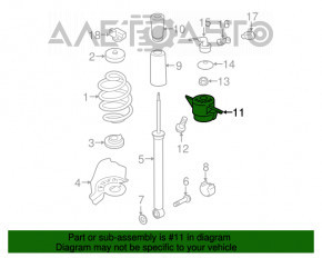 Suport amortizor spate dreapta Audi A4 B8 08-16 nou, neoriginal.