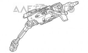 Рулевая колонка Jeep Cherokee KL 14-18 с карданчиком