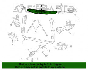 Bara de sus a televizorului Jeep Grand Cherokee WK2 11-21