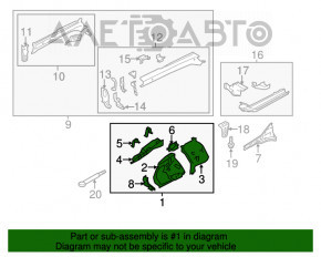 Четверть передняя правая Subaru XV Crosstrek 13-17