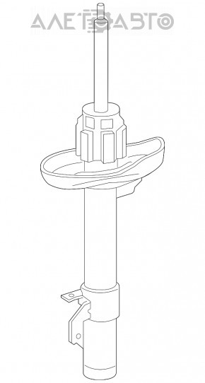 Стойка амортизатора в сборе передняя левая Acura MDX 14-20 FWD