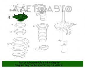Опора амортизатора передняя левая Honda Accord 13-17