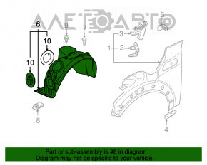 Bara de protecție față stânga Mini Cooper Clubman R55 07-14 nou OEM original