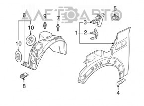 Bara de protecție față stânga Mini Cooper Clubman R55 07-14 nou OEM original