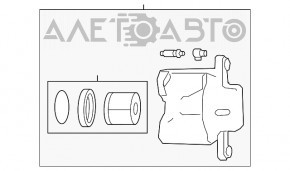 Suportul frontal stânga Chrysler 300 11- 2 pistoane