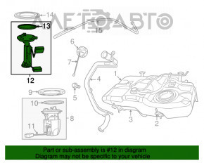 Датчик уровня топлива Jeep Compass 11-16 2.0 2.4