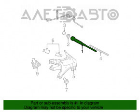 Ham de remorcare spate pentru Jeep Compass 11-16.