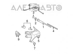 Ham de remorcare spate pentru Jeep Compass 11-16.