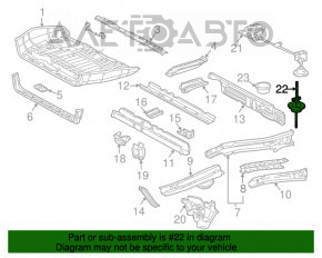 Крепление запасного колеса Toyota Sienna 04-10