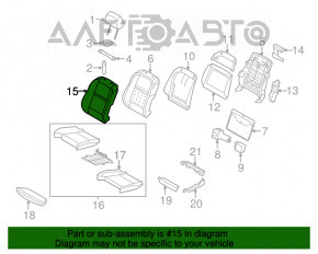 Водительское сидение BMW X5 E70 07-13 без airbag, кожа черн