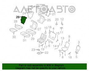 Задний ряд сидений 2 ряд BMW X5 E70 07-13 кожа черн