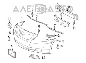 Amplificatorul de bara fata Toyota Camry v40