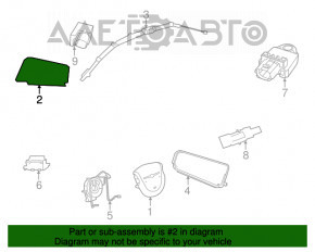 Airbag-ul pasagerului din bordul Chrysler 200 11-14