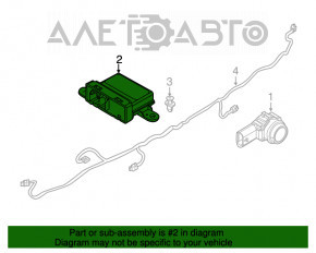 Modul de asistență la parcare Jeep Compass 17-