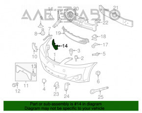 Крепление фары нижнее правое Lexus IS250 IS350 06-10