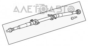 Arborele cardanic al Jeep Cherokee KL 14-