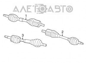 Ax cu roți față stânga Jeep Cherokee KL 14-18 3.2 Off road