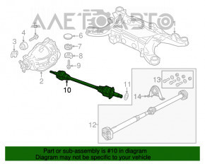 Ax cu semiax spate stânga Dodge Challenger 15-19 3.6