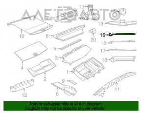 Manerul cricului Jeep Grand Cherokee WK2 11-21