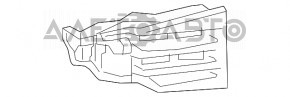 Suportul drept al farului principal pentru Lexus ES300h ES350 13-15, nou, original OEM.