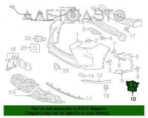 Suport far dreapta pentru Lexus RX350 RX450h 16-19