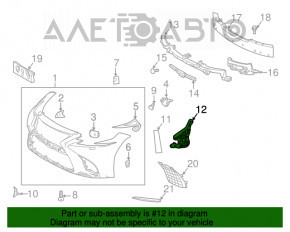 Suportul de bara fata stanga pentru Lexus LS500 18-20